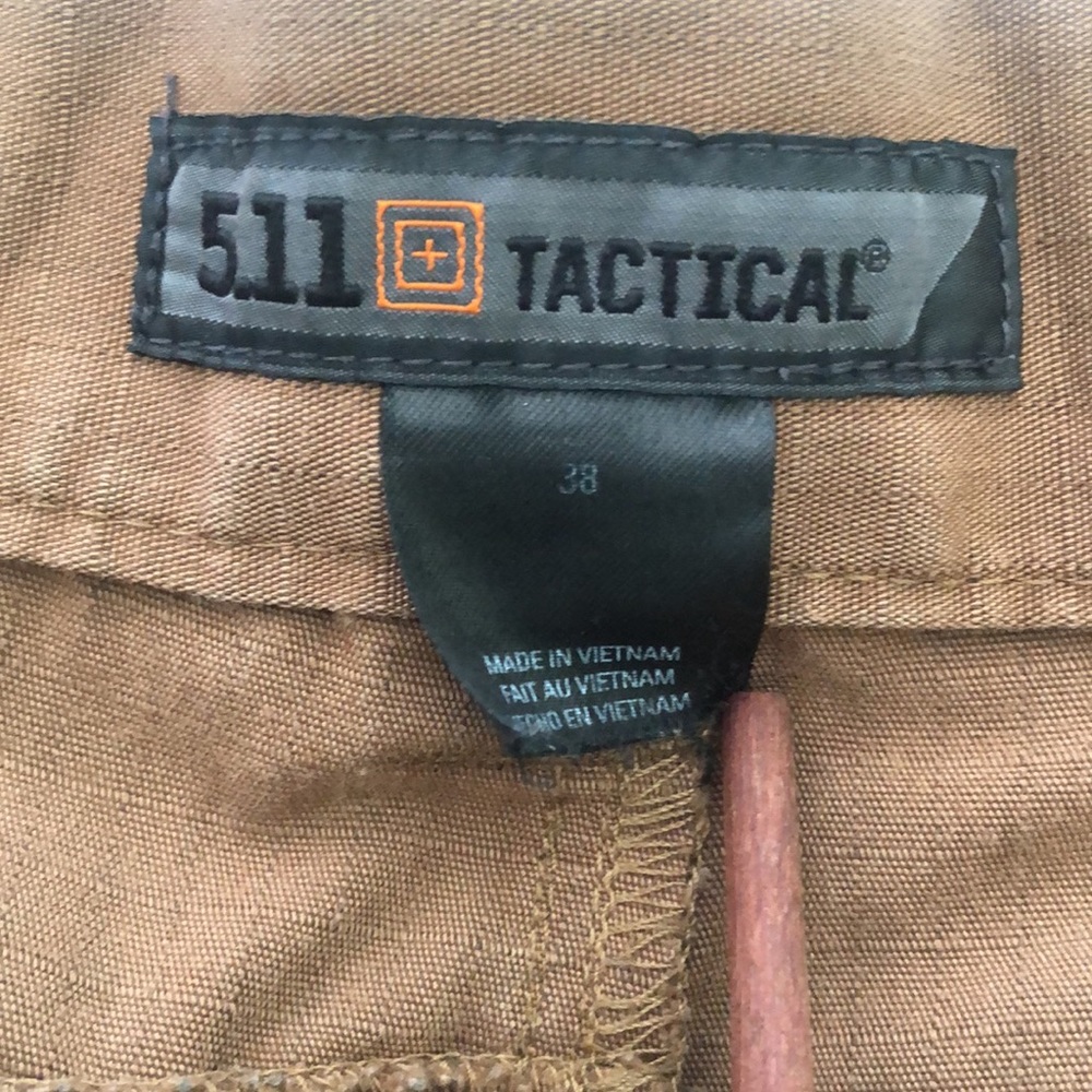 5.11 Tactical Men’s Cargo Shorts - Olive Green and Brown - Picture 8 of 13
